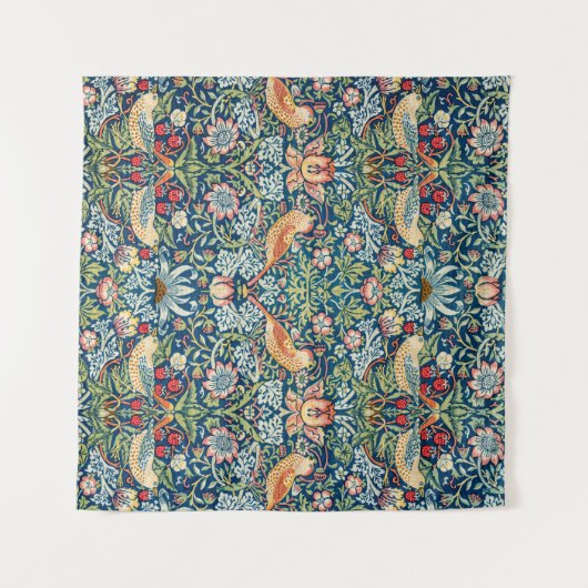 Strawberry diief - Design of William Morris Wandteppich (Vorderseite (Horizontal))