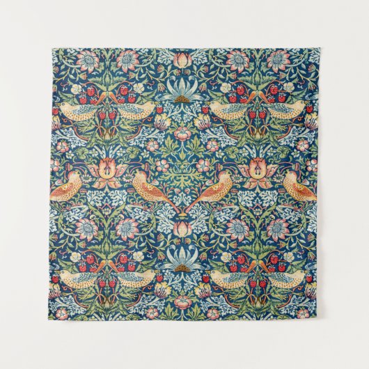 Strawberry diief - Design of William Morris Wandteppich (Vorderseite)