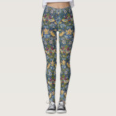 Strawberry Diief Muster William Morris Leggings (Vorderseite)
