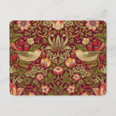 Strawberry Diief Wedding Reception Card Begleitkarte (Rückseite)