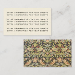 Strawberry Dives Vintage Wedding Set Begleitkarte