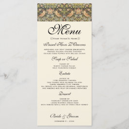 Strawberry Dives Vintage Wedding Set Menükarte