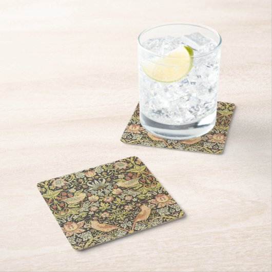 Strawberry Dives Vintage Wedding Set Rechteckiger Pappuntersetzer (Vor Ort)