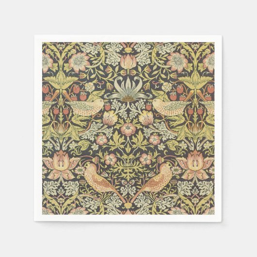 Strawberry Dives Vintage Wedding Set Serviette (Vorderseite)