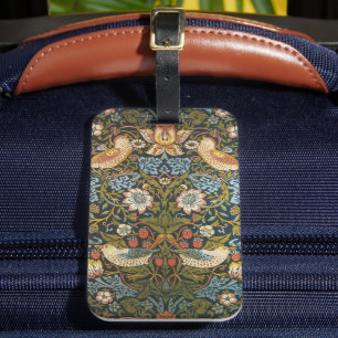 Strawberry Dives von William Morris, Vintag Art Gepäckanhänger