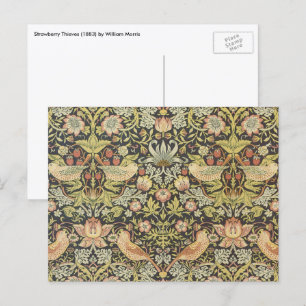 Strawberry Dives von William Morris, Vintag Art Postkarte