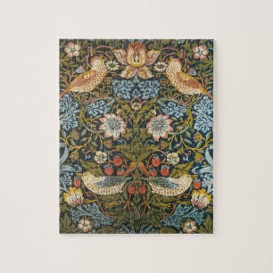 Strawberry Dives von William Morris, Vintag Art Puzzle