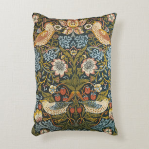 Strawberry Dives von William Morris, Vintag Art Zierkissen