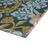 Strawberry Dives William Morris Antikes Muster Schneidebrett (Ecke)