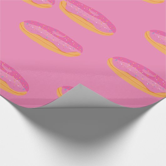 Strawberry Donuts Sweet Geschenkpapier (Ecke)