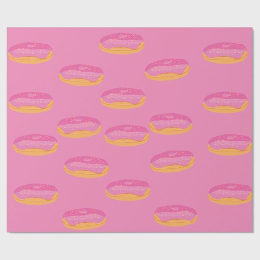 Strawberry Donuts Sweet Geschenkpapier (Flach)