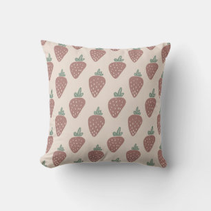 Strawberry Doodle Muster Kissen