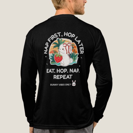 Strawberry Dream Bunny Tri-Blend Shirt (Rückseite)