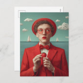 Strawberry Dream Feiertagspostkarte (Vorne/Hinten)