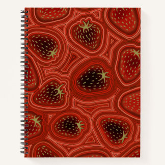 Strawberry Dreams Deluxe Spiral Notebook Notizblock