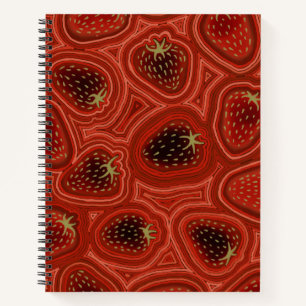 Strawberry Dreams Deluxe Spiralblock Notizblock