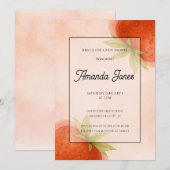 Strawberry Dreams Flat Einladung (Vorne/Hinten)