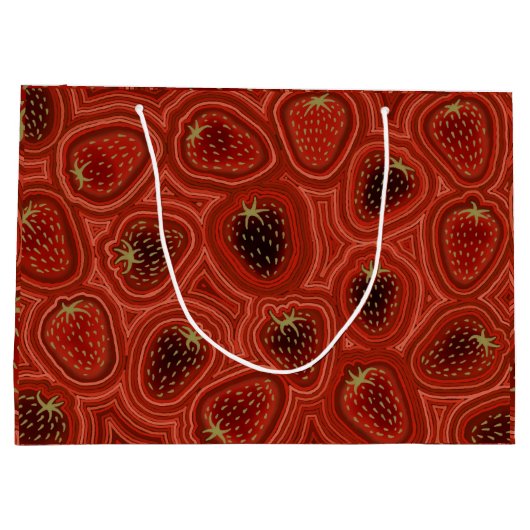 Strawberry Dreams  Große Geschenktüte (Rückseite)