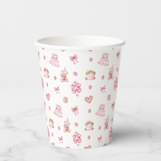 Strawberry Dreams! Pappbecher (Vorderseite)
