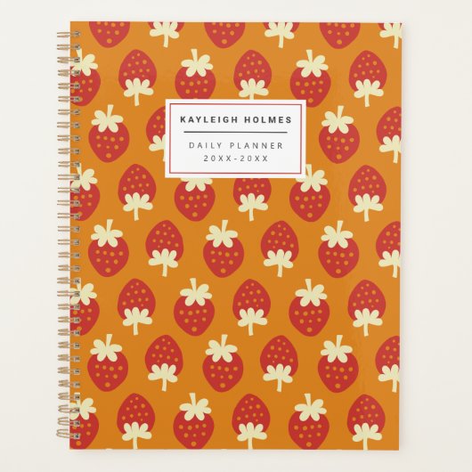 Strawberry Dreh Planner Planer (Vorderseite)