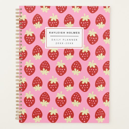 Strawberry Dreh Planner Planer (Vorderseite)
