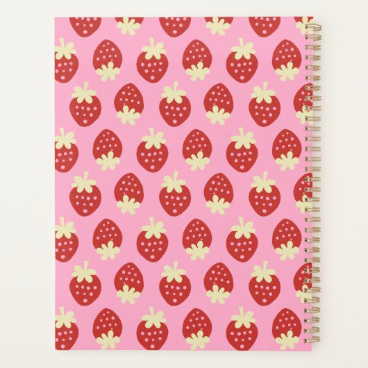 Strawberry Dreh Planner Planer (Rückseite)
