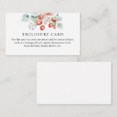 Strawberry-Duschenschließkarte Begleitkarte (Vorne/Hinten)