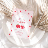 Strawberry Einladung zum ersten Geburtstag