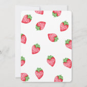 Strawberry Einladung zum Geburtstag (Rückseite)