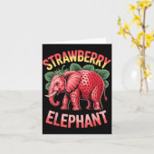 Strawberry Elephant Cute Meme Kids Italian Brainro Karte (Gelbe Blume)