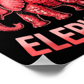 Strawberry Elephant Cute Meme Kids Italian Brainro Poster (Ecke)