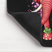 Strawberry Elephant Italian Brain Rot Meme Birthda Mousepad (Ecke)