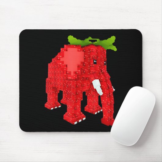 Strawberry Elephant Mousepad (Mit Mouse)