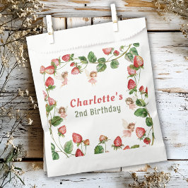 Strawberry enchanted fairy garden birthday  geschenktütchen
