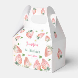 Strawberry Erster Geburtstag 1. Geschenkschachtel