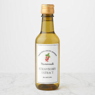 Strawberry Extract Label Weinetikett