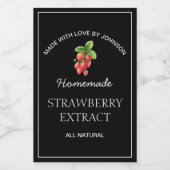 Strawberry Extract Label Weinetikett (Einzelnes Label)