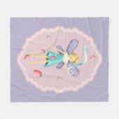 Strawberry Fairy 2 Fleece Blanket (Vorderseite (Horizontal))
