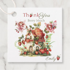 Strawberry Fairy Berry Sweet Girls erster Geburtst Geschenkanhänger