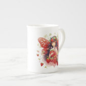 Strawberry Fairy Bone China Tasse (Vorderseite Rechts)