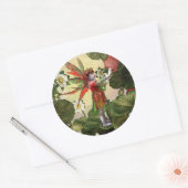 Strawberry Fairy Runder Aufkleber (Umschlag)