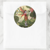 Strawberry Fairy Runder Aufkleber (Tasche)