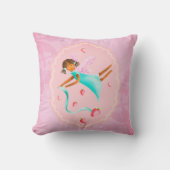 Strawberry Fairy Throw Kissen (Vorderseite)
