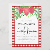 Strawberry Family Wiedersehen Einladung (Vorderseite)