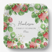 Strawberry Family Wiedersehen Pappteller (Vorderseite)