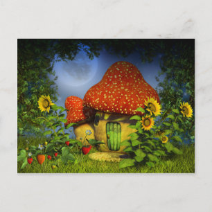 Strawberry Fantasy House Postkarte