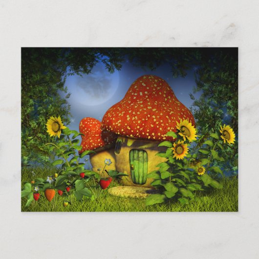 Strawberry Fantasy House Postkarte (Vorderseite)
