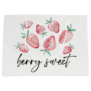 Strawberry Favor Berry Sweet Bauern Market Party Große Geschenktüte