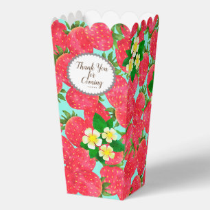 Strawberry Favor Box Geschenkschachtel