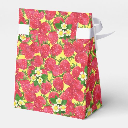 Strawberry Favor Box Geschenkschachtel (Rückseite)